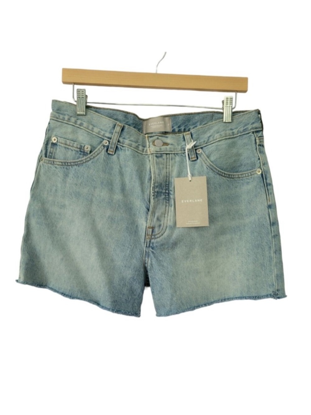Everlane The Relaxed 90s Short Size 30 Vintage Sunbleached Blue NWT